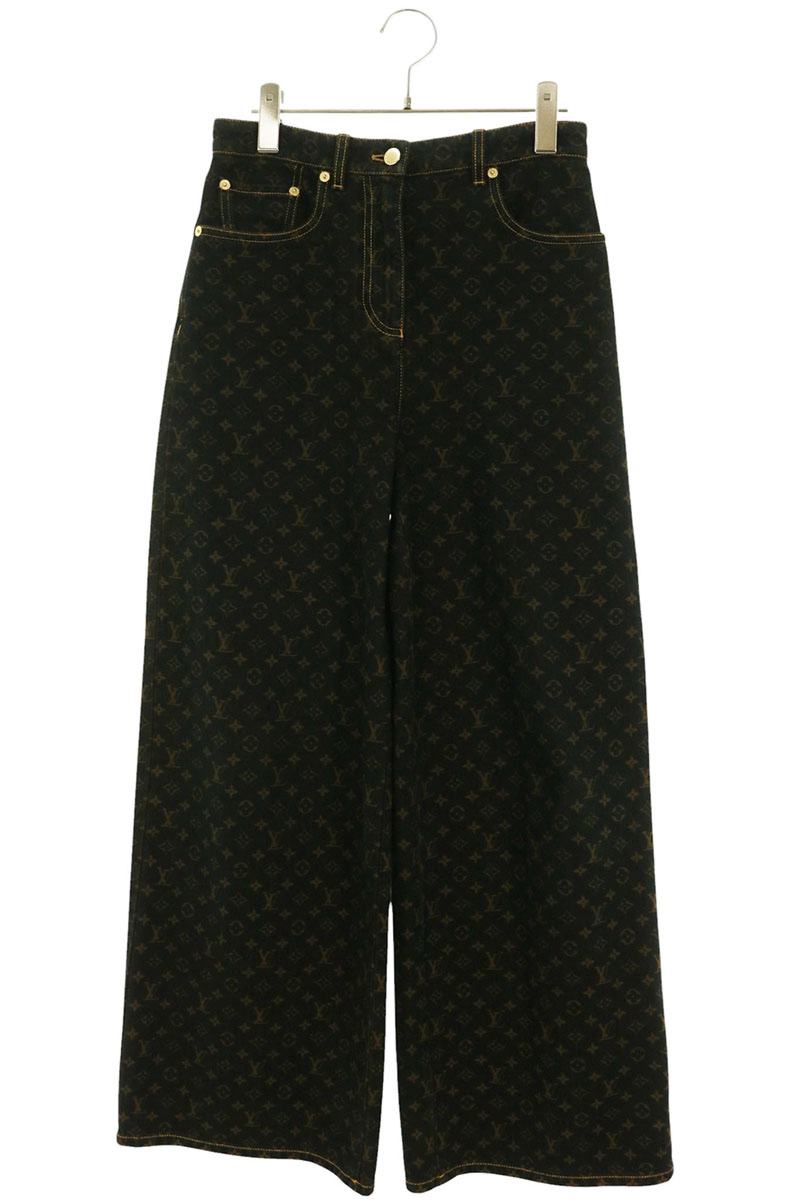 Louis Vuitton 25AW Monogram Straight-Cut x Brown Size 36
