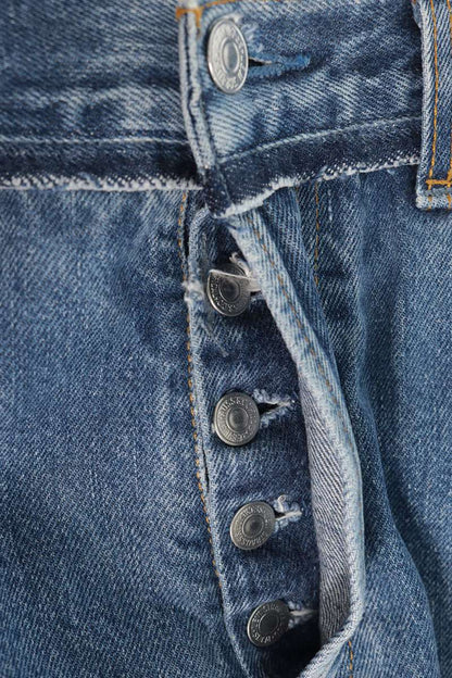 Vetements Reconstructed Denim Indigo Button-Fly Jeans Size S