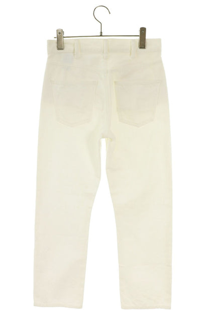 Celine White Button-Fly Straight Jeans Size 24