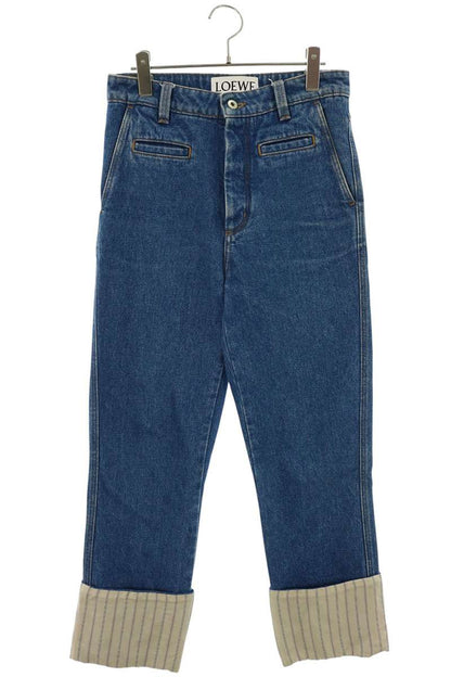Loewe Stripe Panel Fisherman Denim Jeans Indigo Size 34
