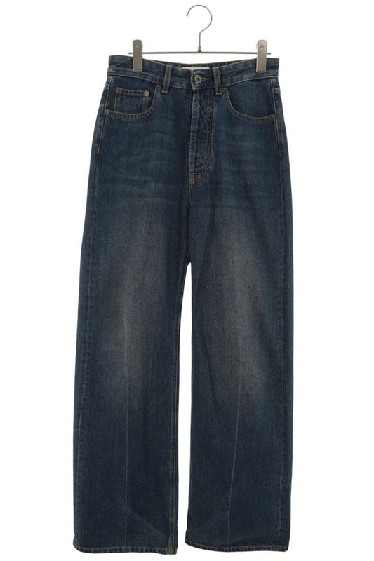 Miu Miu Logo Patch Washed Flare Denim Jeans Size 24