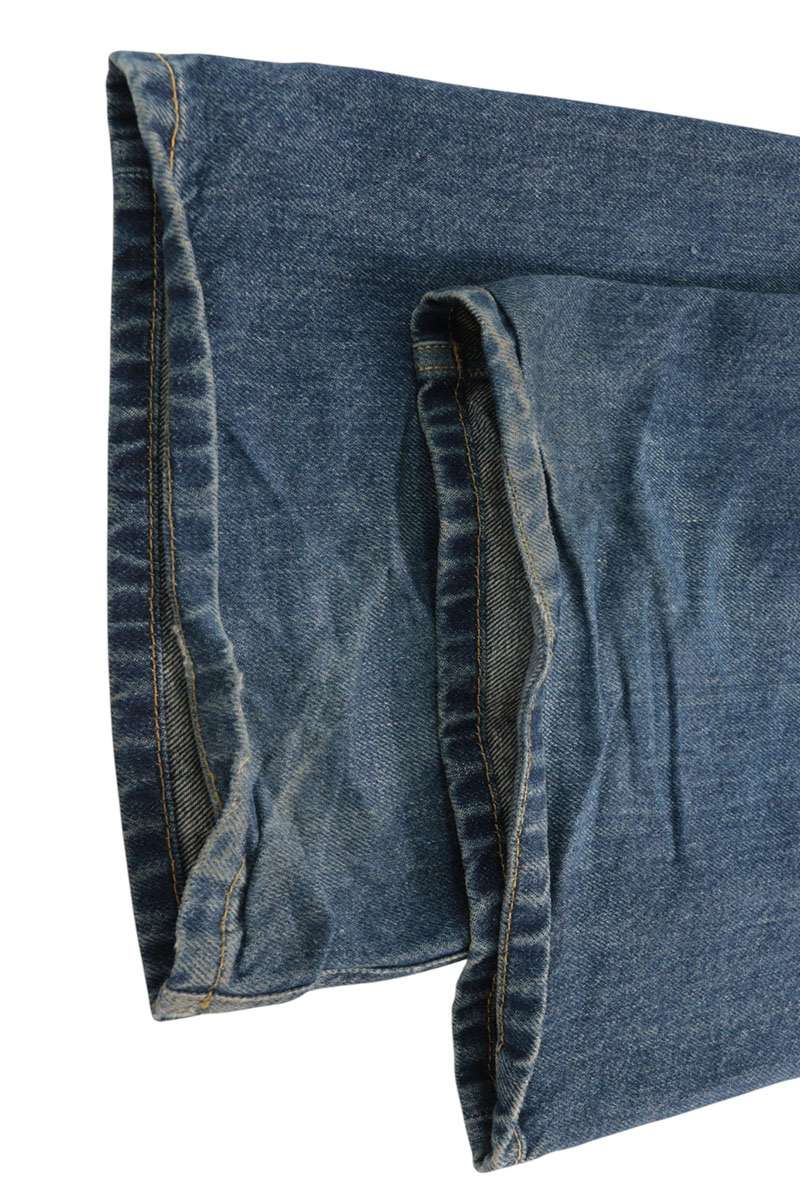 Miu Miu Logo Patch Washed Flare Denim Jeans Size 24
