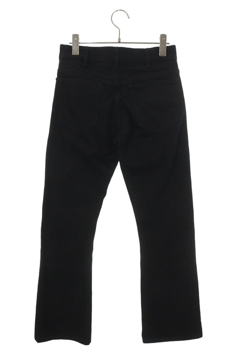 Celine Black Lulu Jean Triomphe Button Flare Jeans Size 24