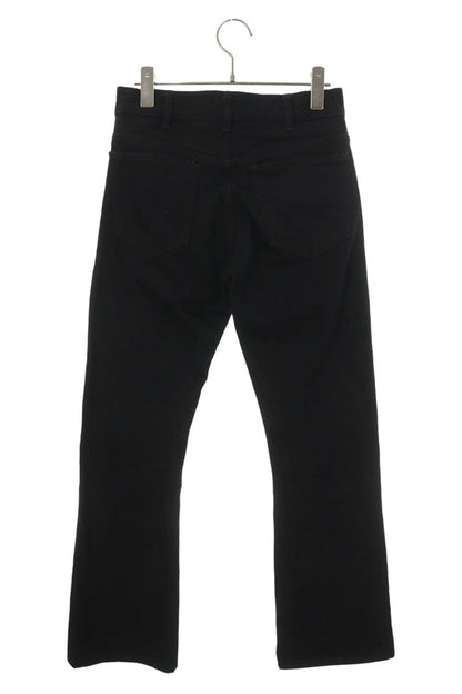 Celine Black Lulu Jean Triomphe Button Flare Jeans Size 24