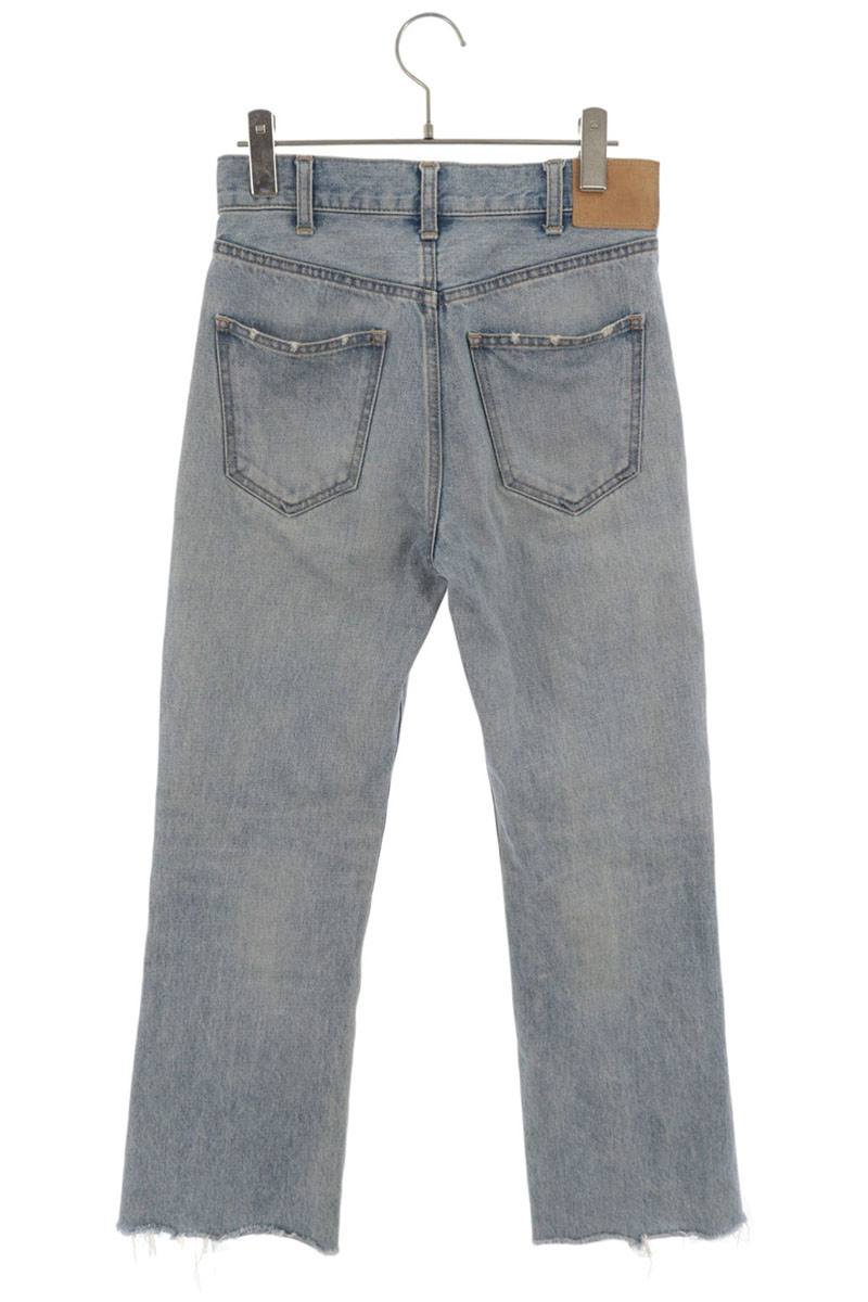 Celine Dylan Raw Hem Flare Jeans Indigo Size 24