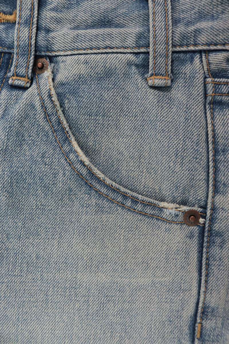 Celine Dylan Raw Hem Flare Jeans Indigo Size 24