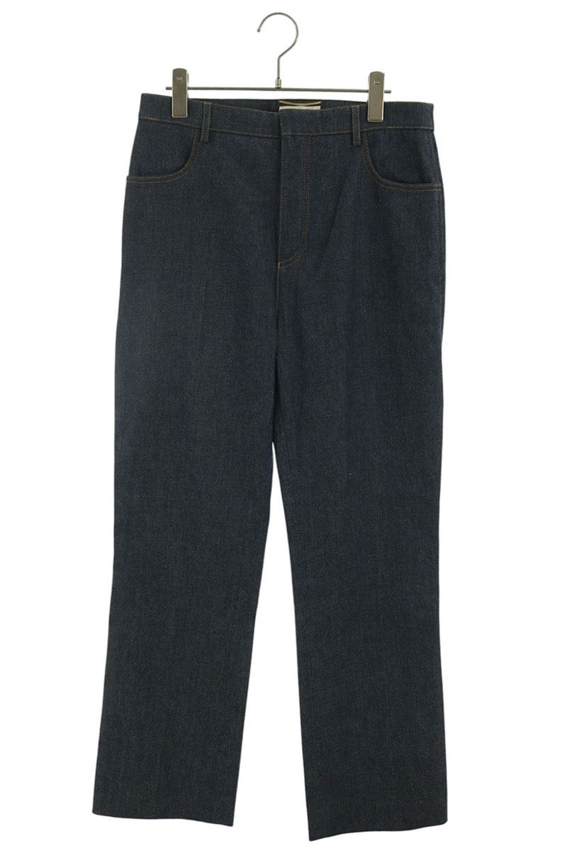 SAINT LAURENT PARIS Straight Cotton Jeans Indigo Size 42