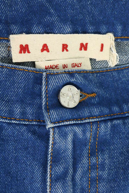 MARNI Logo Patch Denim Jeans Indigo Size 38
