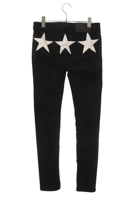 GIVENCHY Star Motif Denim Jeans Black Size 36