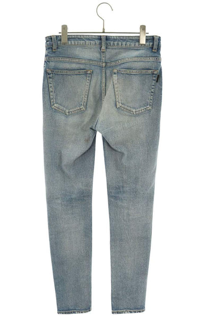 SAINT LAURENT PARIS Washed Skinny Jeans Indigo Size 28 Inch
