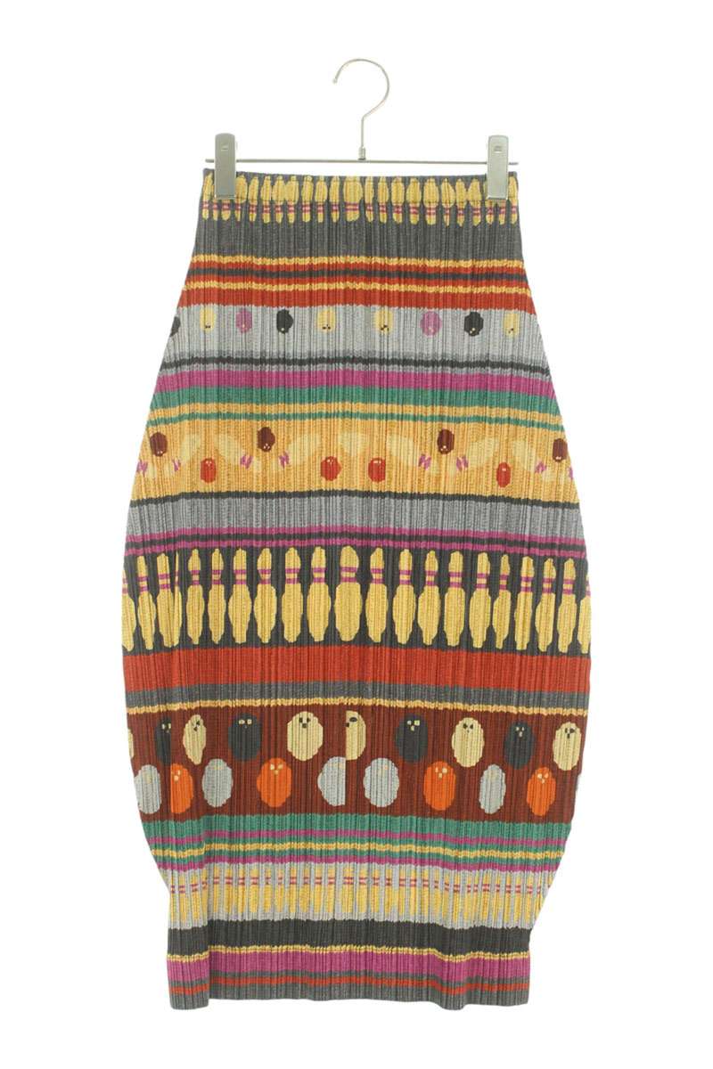 Issey Miyake Pleats Please Bowling Skirt Multi Size 1