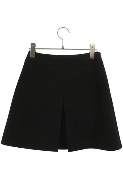 Celine Black Wool Mini Skirt Size 38