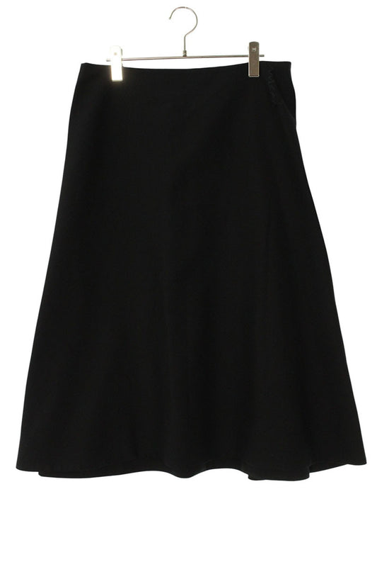 Marni 24AW Black Wool Flare Skirt Size 42