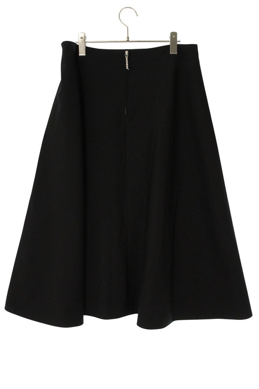 Marni 24AW Black Wool Flare Skirt Size 42