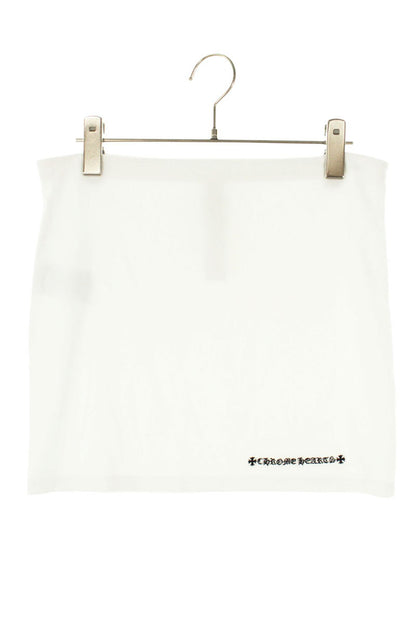 Chrome Hearts YNOT Vine Dagger Embroidery Skirt White Size S