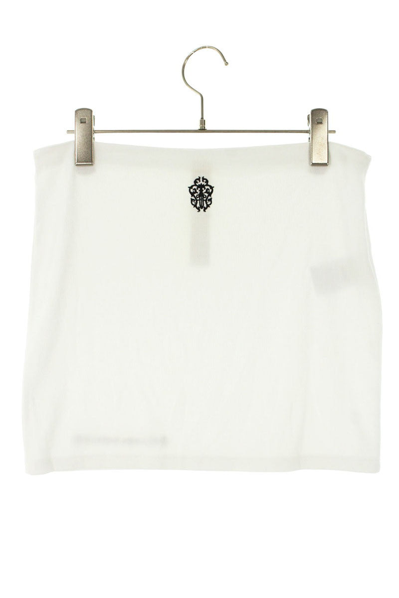 Chrome Hearts YNOT Vine Dagger Embroidery Skirt White Size S
