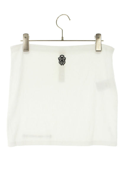 Chrome Hearts YNOT Vine Dagger Embroidery Skirt White Size S