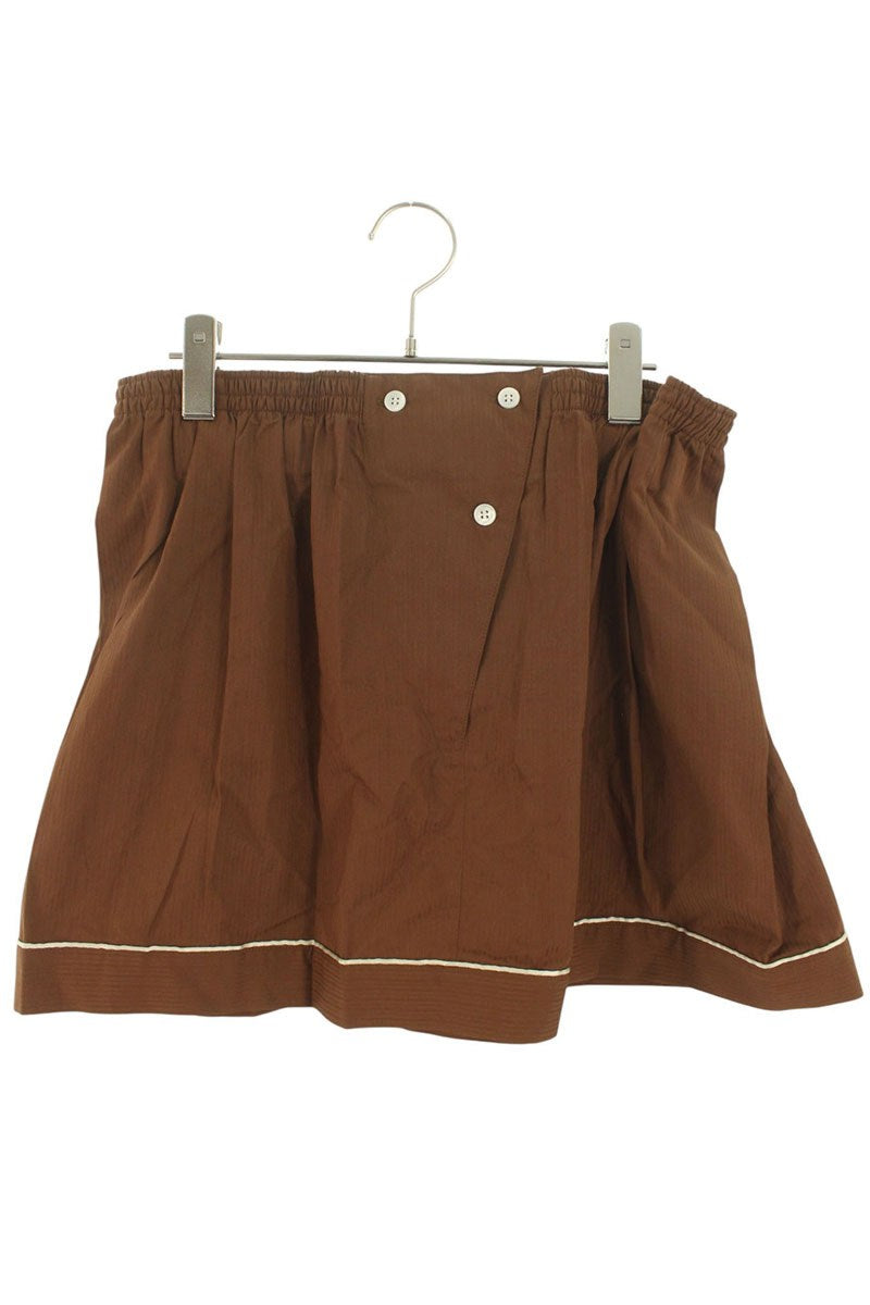 Prada Brown Cotton Mini Skirt Size 36
