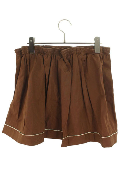 Prada Brown Cotton Mini Skirt Size 36