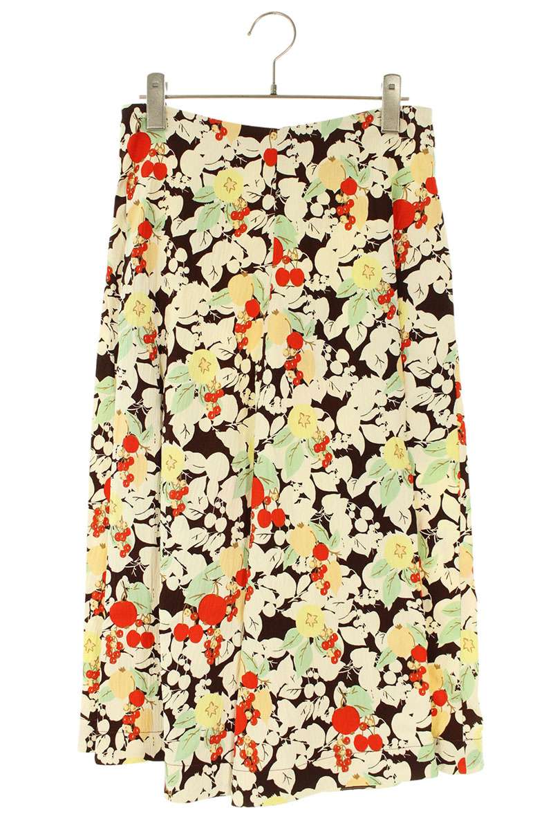 Jil Sander Flower Print Midi Skirt Multi Size 30