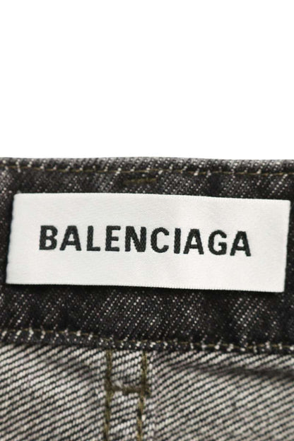 Balenciaga Black Hourglass Denim Skirt 21SS Size 38