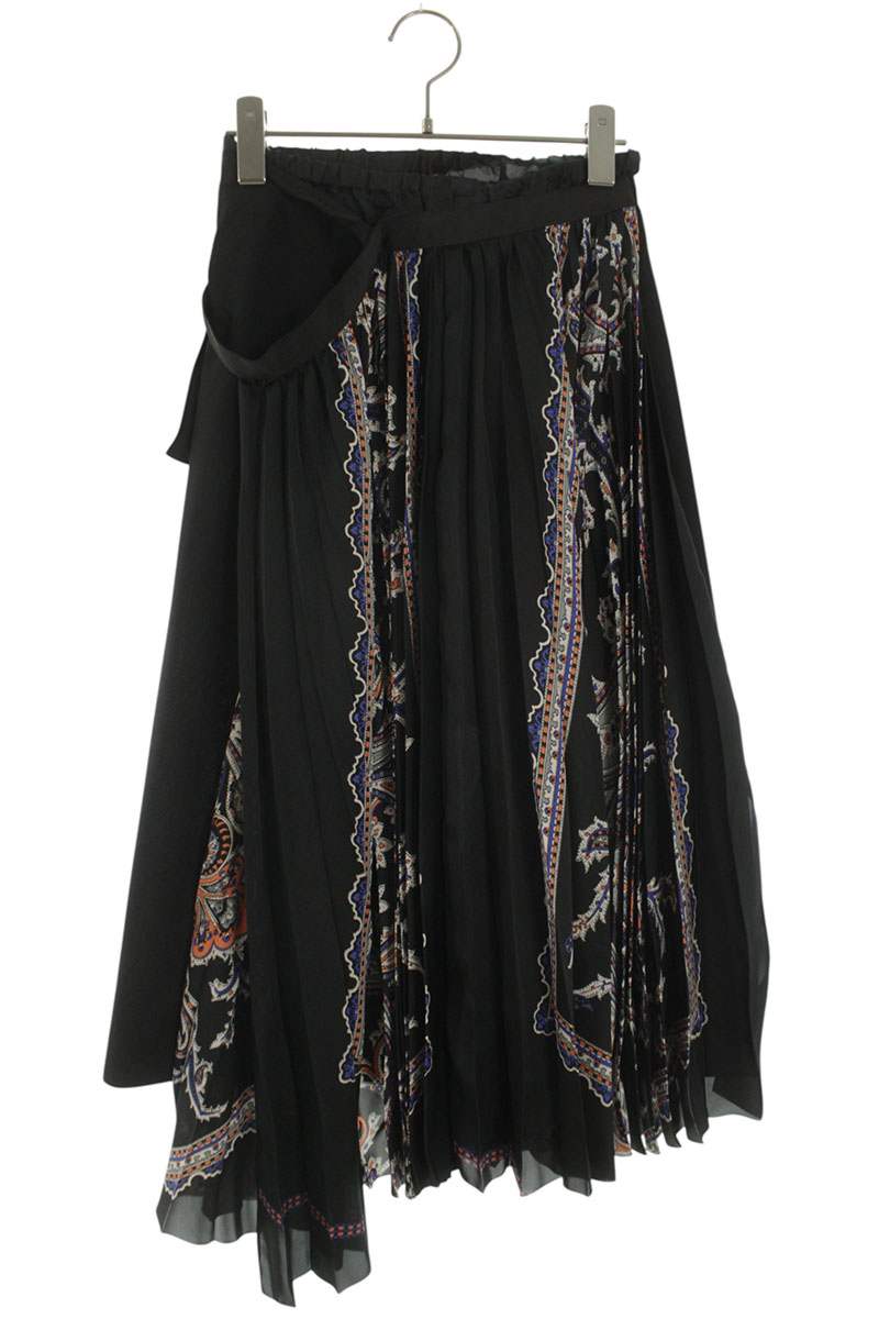 Sacai Paisley Print Skirt 25AW