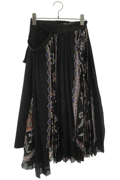 Sacai Paisley Print Skirt 25AW