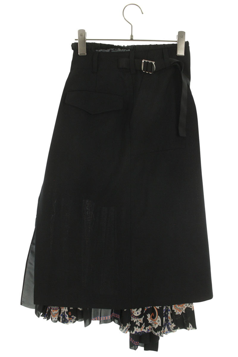 Sacai Paisley Print Skirt 25AW