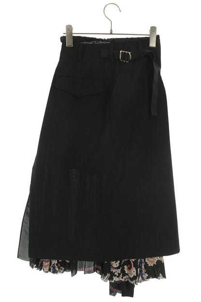Sacai Paisley Print Skirt 25AW