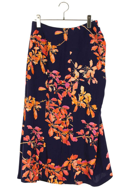 Dries Van Noten 19AW Floral Print Midi Skirt Size 36