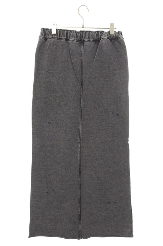 Japanese Brand Logo Patch Cotton Sweat Skirt Black Size FREE