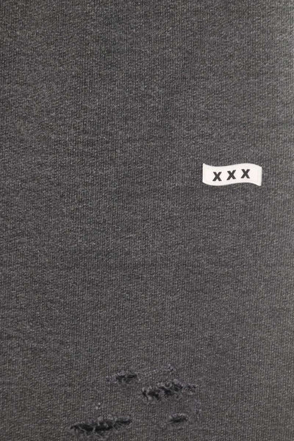 Japanese Brand Logo Patch Cotton Sweat Skirt Black Size FREE