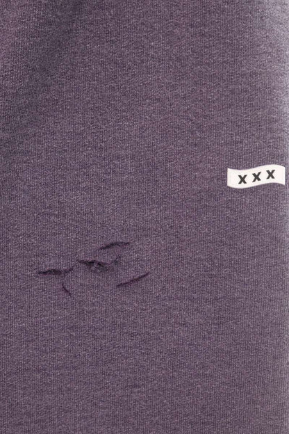 Japanese Brand Logo Applique Sweat Skirt Purple Size FREE