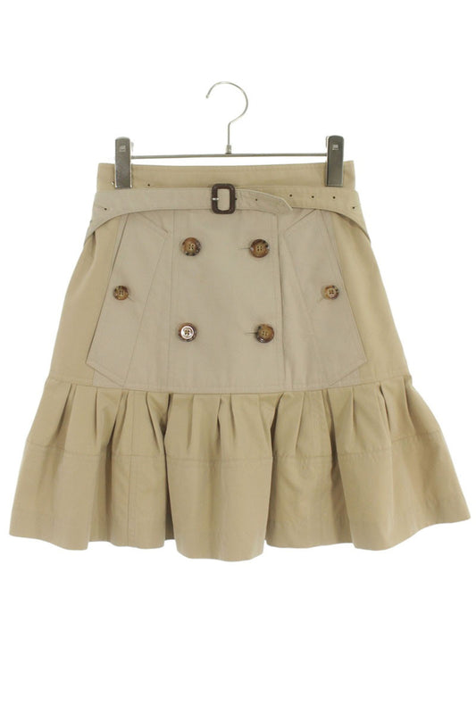 Burberry Beige Cotton Trench Skirt Size 36