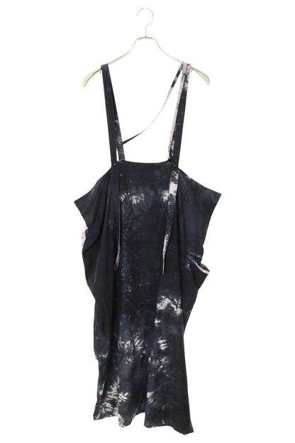 Yohji Yamamoto 25SS Asymmetric Pink Printed Dress Size 2