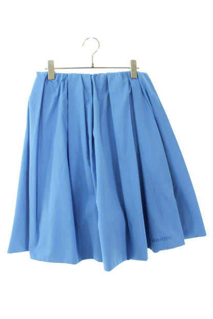 Miu Miu Light Blue Cotton Poplin Skirt Size 40