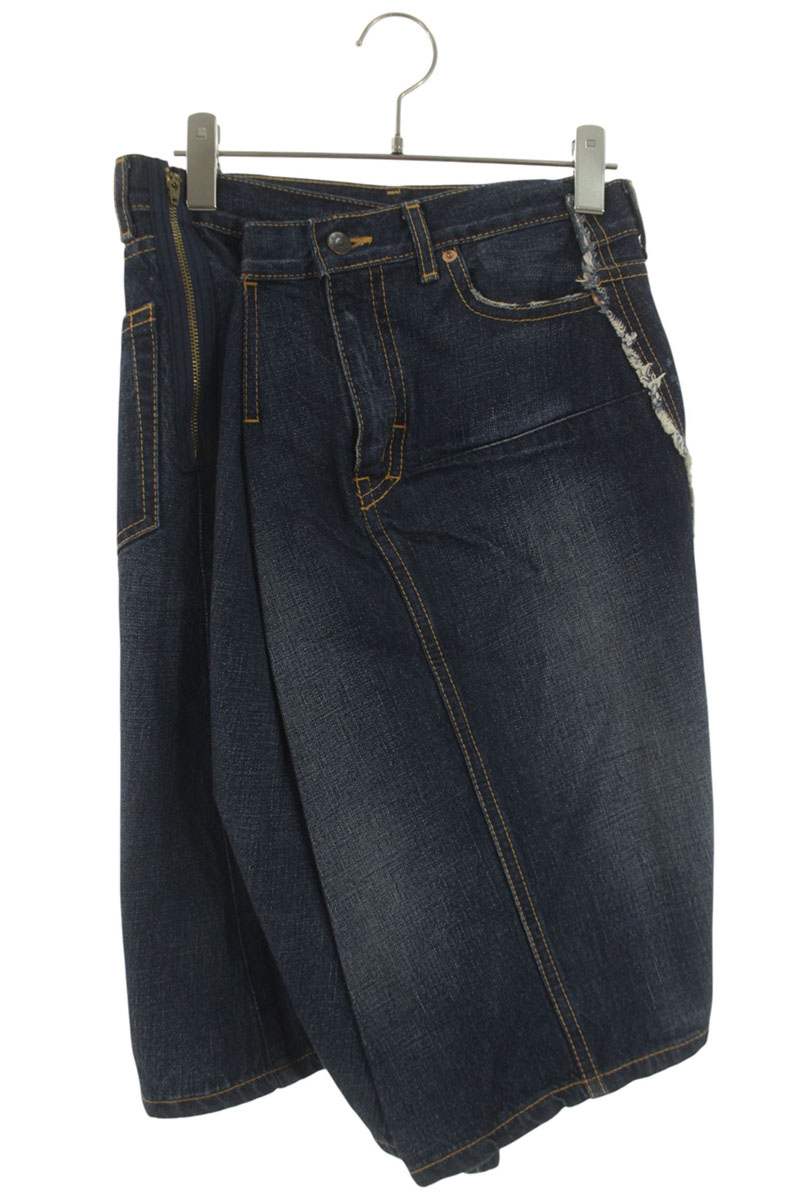Junya Watanabe AD2005 Reconstructed Denim Pants Skirt Size S