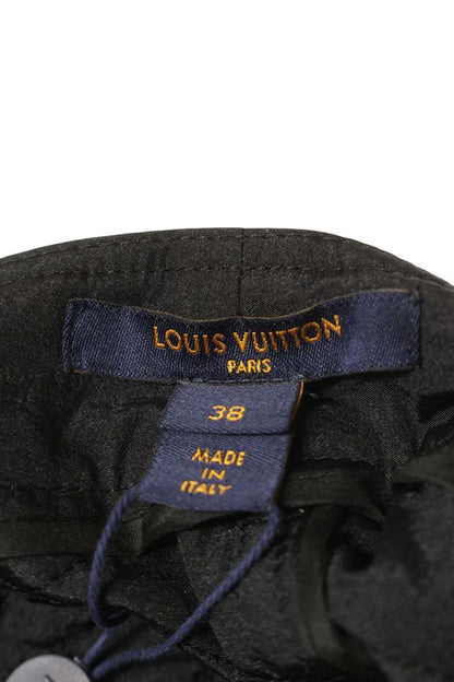 Louis Vuitton Monogram Mini Skirt Black Size 38