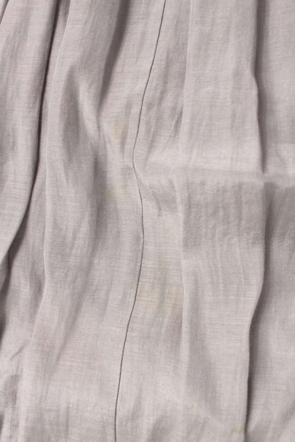 Vintage Gray Silk Cotton Midi Skirt Size 36