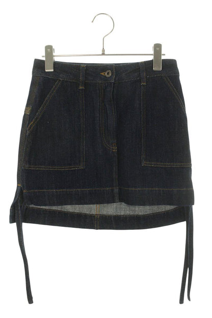 Vintage Indigo Anagram Patch Skirt Size 34