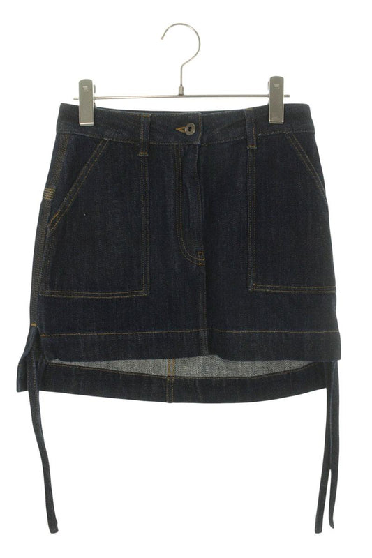 Vintage Indigo Anagram Patch Skirt Size 34