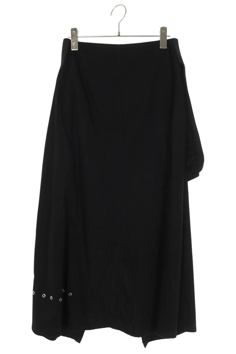 Limi Feu 24SS Eyelet Design Cotton Skirt Black/Silver Size 2