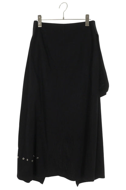 Limi Feu 24SS Eyelet Design Cotton Skirt Black/Silver Size 2