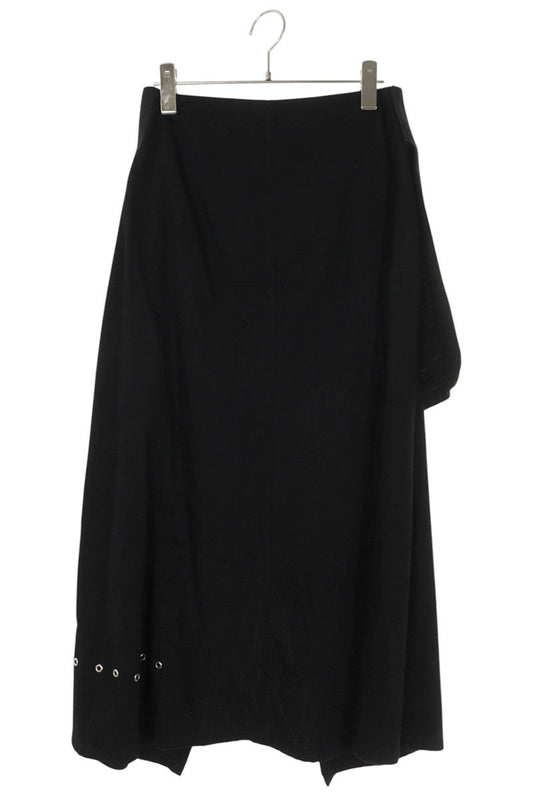 Limi Feu 24SS Eyelet Design Cotton Skirt Black/Silver Size 2