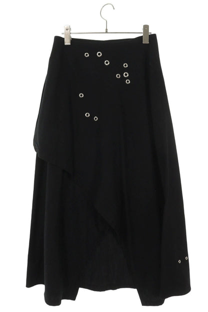 Limi Feu 24SS Eyelet Design Cotton Skirt Black/Silver Size 2