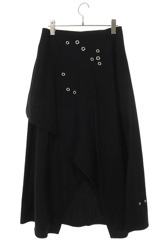Limi Feu 24SS Eyelet Design Cotton Skirt Black/Silver Size 2