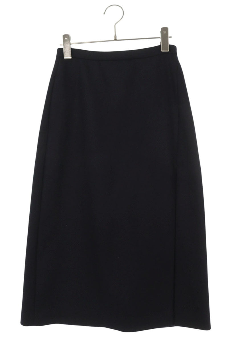 Auralee Wool Melton Navy Skirt Size 0