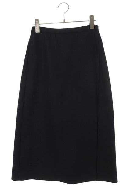 Auralee Wool Melton Navy Skirt Size 0