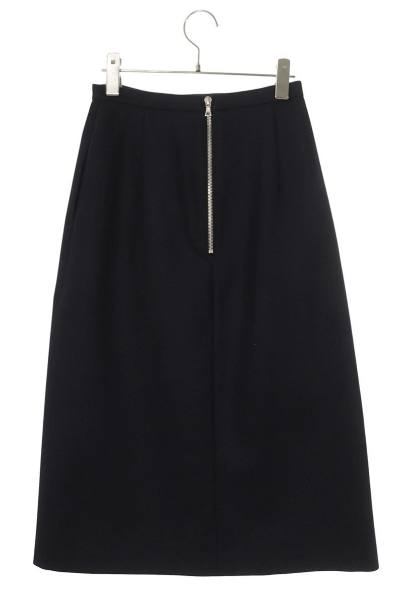 Auralee Wool Melton Navy Skirt Size 0