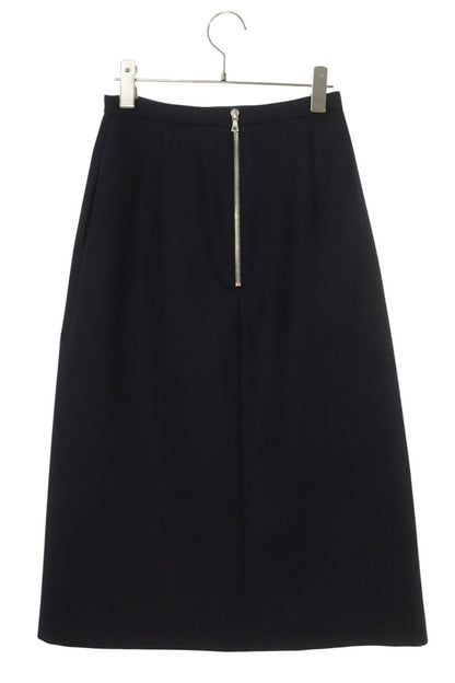 Auralee Wool Melton Navy Skirt Size 0